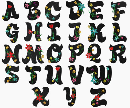 Chausson Prénom ou texte personnalisée alphabet style-20