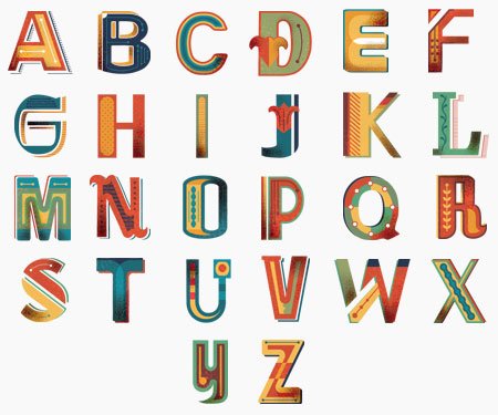 Attache-tétine Prénom ou texte personnalisée alphabet style-29