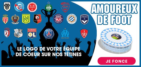 Votre équipe de foot sur nos tétine personnalisée